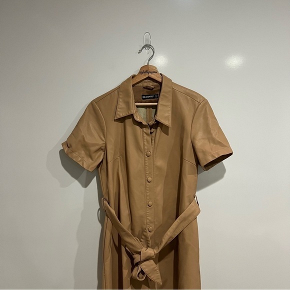 Revolve x BlankNYC Faux Leather Belted Mini Dress - Picture 2 of 9